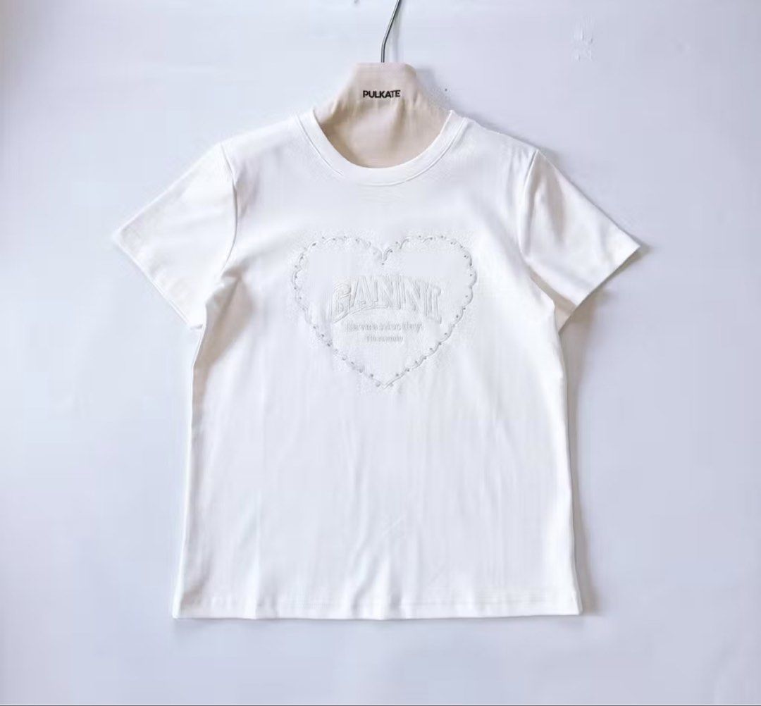 Pulkate BKK Ganni Tshirt (Category: Shirts) located in Cavite. Submitted by moriah.17 (Listing ID 1424218403, Image 1). Description: Width 21cm Length 25.5cm Free size S-XL Premium fabric Other designs available .