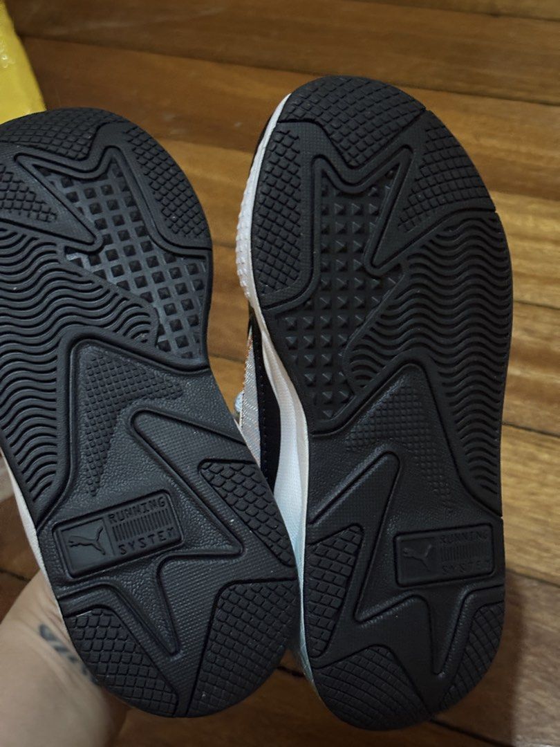Puma RS-X Sneakers (Category: Babies & Kids Fashion) located in Binan City. Submitted by de.clutterbyM (Listing ID 1424294468, Image 2). Description: Puma RS X Little Artificial Friends S Size: 18.5cm Brand new (check photo for outsole) No box (as it was just gifted, daughter outgrew her shoes).