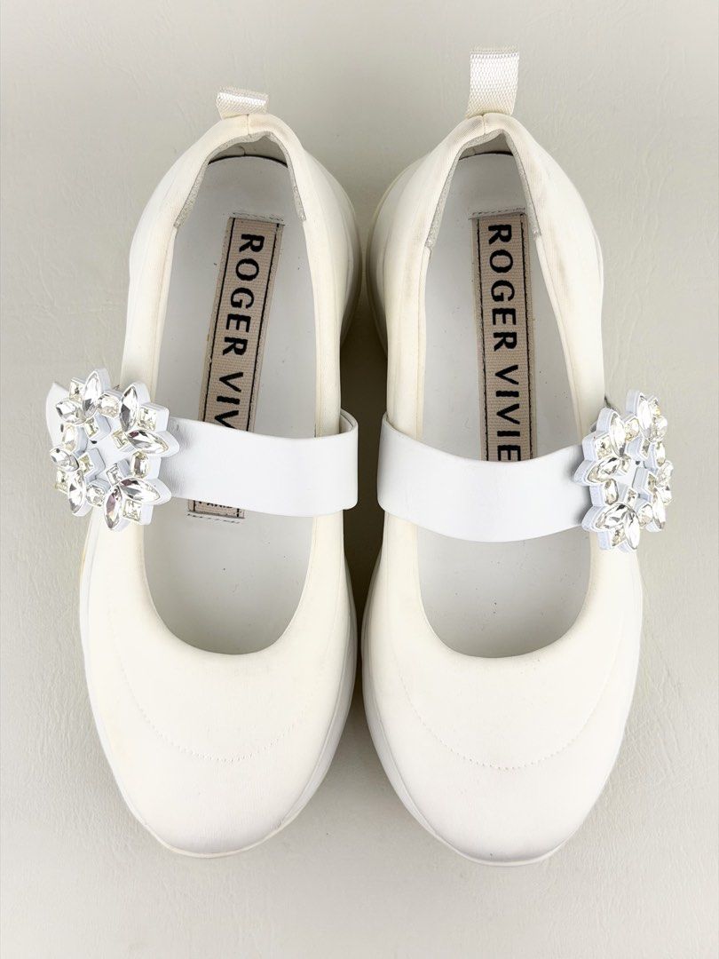 ROGER VIVIER Viv Run (Category: Sneakers & Footwear) located in Manila. Submitted by luvluxe.mnl (Listing ID 1424217964, Image 1). Description: Size 36 Soo chic & pretty!! 😍😍 With little dirt seen on pic but is still presentable and in very good condition Comy pair Resellers price on other website is $659 or 38k + php .
