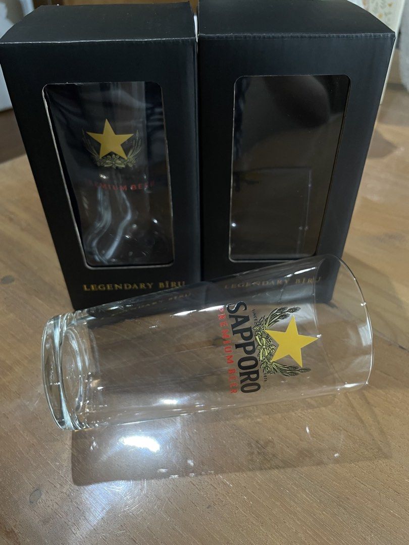Sapporo Premium Beer Glass - Brand New