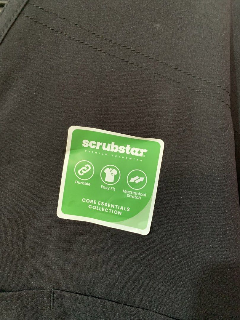 Scrubstar plus size black scrubs top XL (Category: Blouses) located in Las Pinas. Submitted by extraloved.ph (Listing ID 1424206989, Image 3). Description: Brand new from US Never worn Still with tag With side pockets Comfy for plus sizes on duty :)) DM for dimensions.