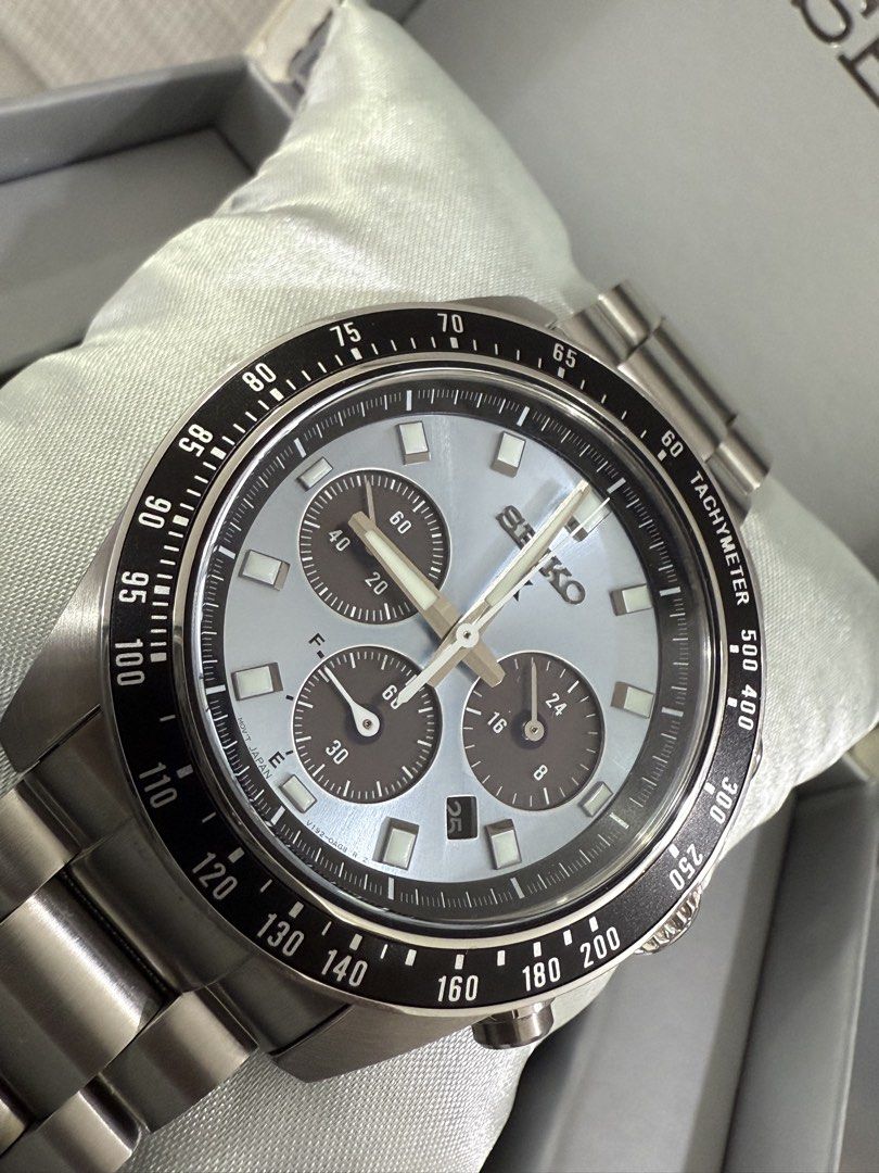 Seiko Speedtimer Ice Panda (Category: Men's Watches) located in Las Pinas. Submitted by cnp2021 (Listing ID 1424249493, Image 1). Description: USED SEIKO SPEEDTIMER ICE PANDA SSC935 - Local AD Complete inclusion Physical condition - 9.7/10 Bank transfer/Layaway 🏷️ : Php 22998 📍: Las Pinas DM us for inquiries @kicksntech.