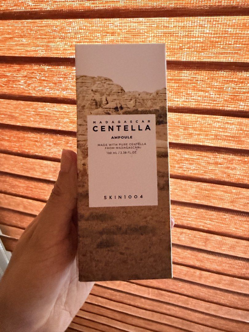 Skin1004 Madagascar Centella Ampoule 100ml (Category: Face Care) located in San Fernando. Submitted by ms.mlsluxeboutique (Listing ID 1424209719, Image 2). Description: - Skin1004 Madagascar Centella Ampoule - Made with pure Centella from Madagascar - Daily calming and hydrating care - Size: 100 ml / 3.38 fl.oz - Expiry: October 2027.