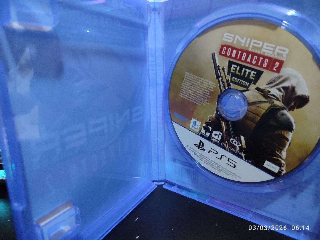 Sniper Ghost Warrior Contracts 2 - PS5 (Category: PlayStation) located in Taguig. Submitted by mary6038 (Listing ID 1424336143, Image 2). Description: - Sniper Ghost Warrior Contracts 2 for PlayStation 5 - Elite Edition included - Includes game disc and case - Rated 18+ - Sniper-themed gameplay.