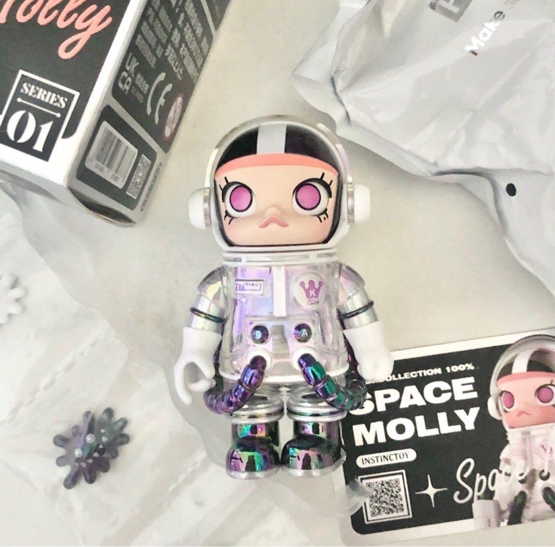 Space Molly 01 Instinct Toy (rare) (Category: Designer & Blind Box Toys) located in Caloocan City. Submitted by nadicart (Listing ID 1424184731, Image 1). Description: - Space Molly Series 01 - selling for 1,000 - Comes with original box and packaging - Includes clear case for molly and the gun (keychain attachment).