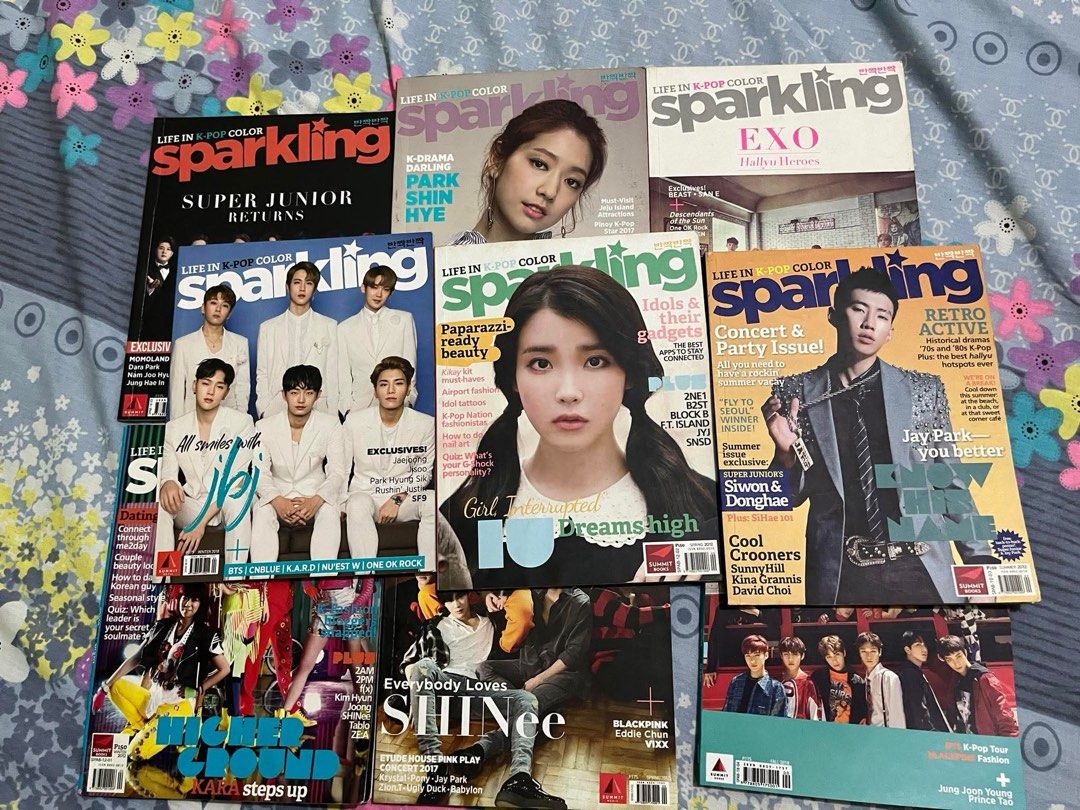 Sparkling Magazine K-Pop Issues (Category: Magazines) located in Manila. Submitted by paurinpompom (Listing ID 1424235357, Image 1). Description: preloved! 100 each, take all 750 mop: GCASH mod: j&t (sf must be shouldered by buyer) .