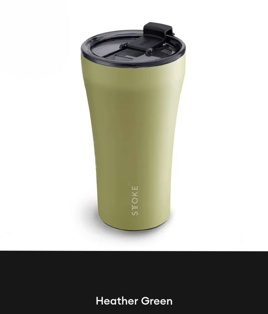 Sttoke ceramic cup - Mousse Taupe / Heather Green443187213811077121