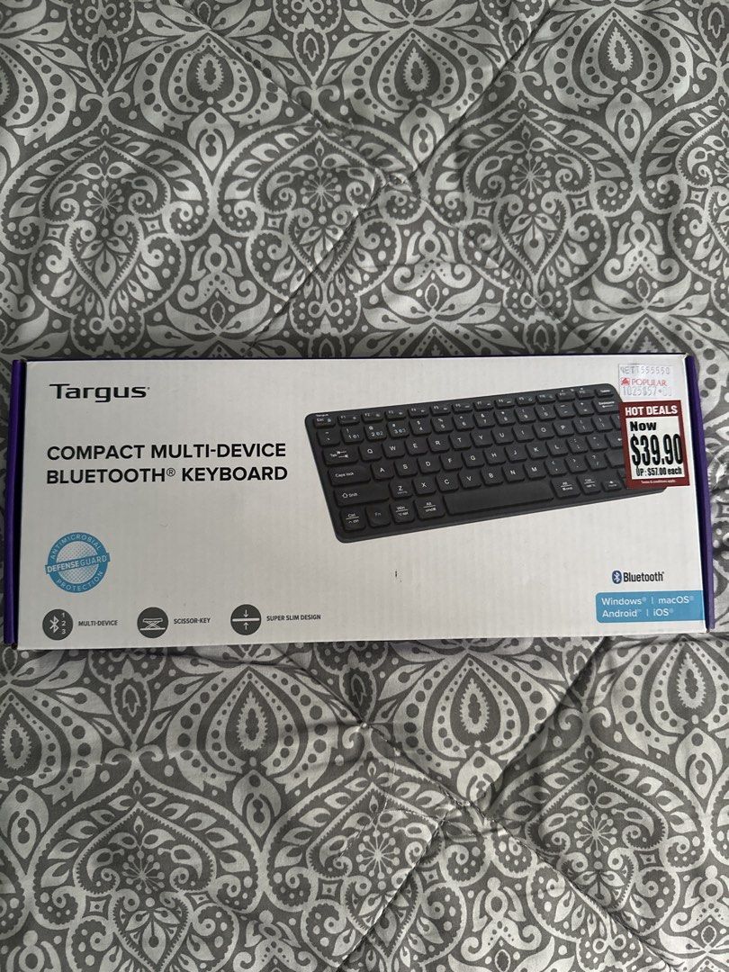 BNIB Targus Compact Multi-Device Bluetooth Keyboard443351168262481920