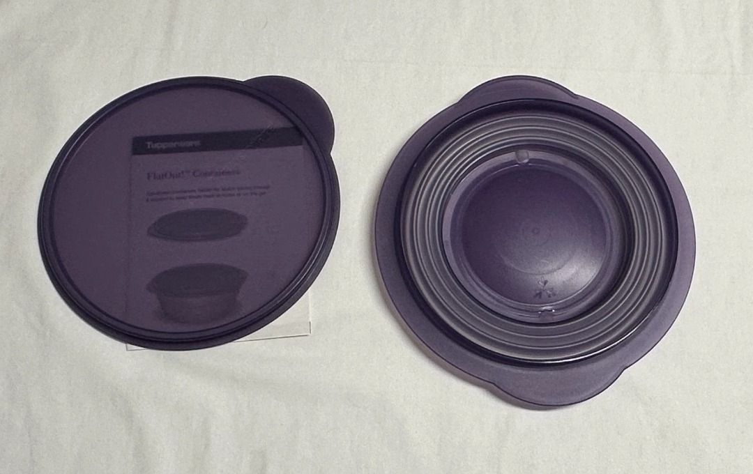 Tupperware Flat-Out Collapsible Container (950ml; purple)442952222361538562