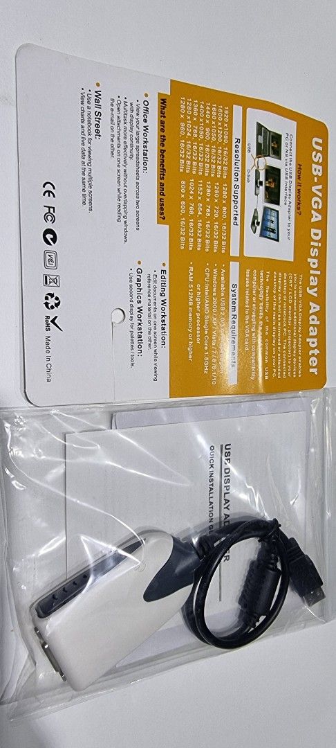 USB-VGA Display Adapter405968344182302720