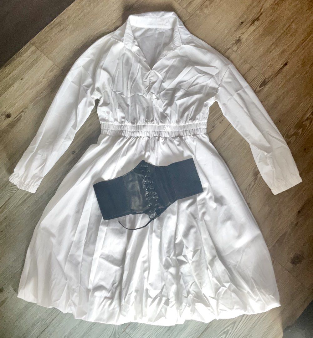 White Shoulder Drop dress w/ Belt (Category: Dresses) located in Malolos. Submitted by cheerz21 (Listing ID 1424187621, Image 1). Description: Brand new w/o tag Size Medium Balloon Skirt design Garterized w/ velcro belt **Never used, nalabhan lang po.. Was supposed to use this on my daughter’s graduation kaya lng hindi ko nasuot. Bought the dress from Shein for ₱1,043 and belt for ₱139** Pls swipe photos for more deets #dress #whitedress #formald