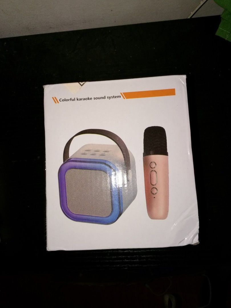 Wireless Mini Karaoke Bluetooth Speaker with Microphone (Category: Soundbars, Speakers & Amplifiers) located in Manila. Submitted by jerictandingan (Listing ID 1424318035, Image 1). Description: .