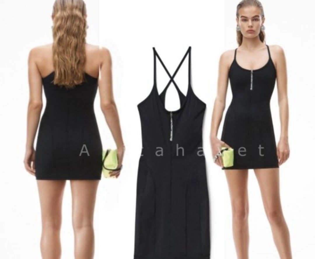 (XS) ALEXANDER Wang Mini Dress (Category: Dresses) located in Cainta. Submitted by sunnyfloshop (Listing ID 1424202729, Image 3). Description: No flaw 🍃XS 🍃Front zipper.