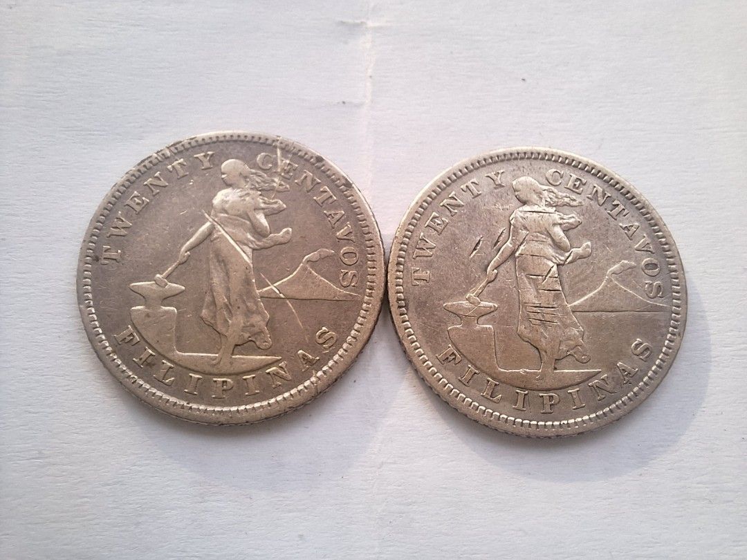 1903, 1904s USPI 20 centavos (Take all) (Category: Currency) located in Makati City. Submitted by jed.tan (Listing ID 1427567889, Image 1). Description: - Melt Value - 90% silver Payment - Gcash, BPI Meetup - Rockwell Powerplant Mall - Security Bank (Jupiter st. corner Paseo de Roxas).