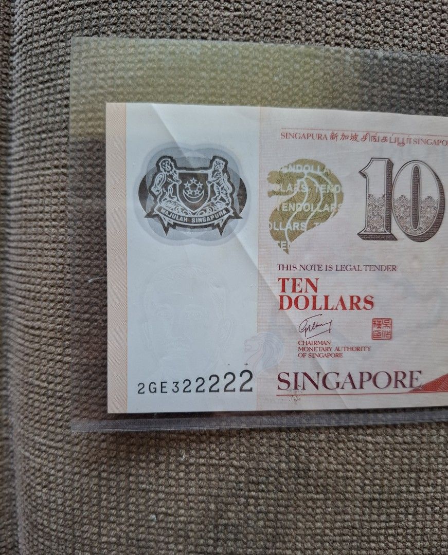2 322222 Spore $10 near super solid 2 fancy number note, Hobbies & Toys ...