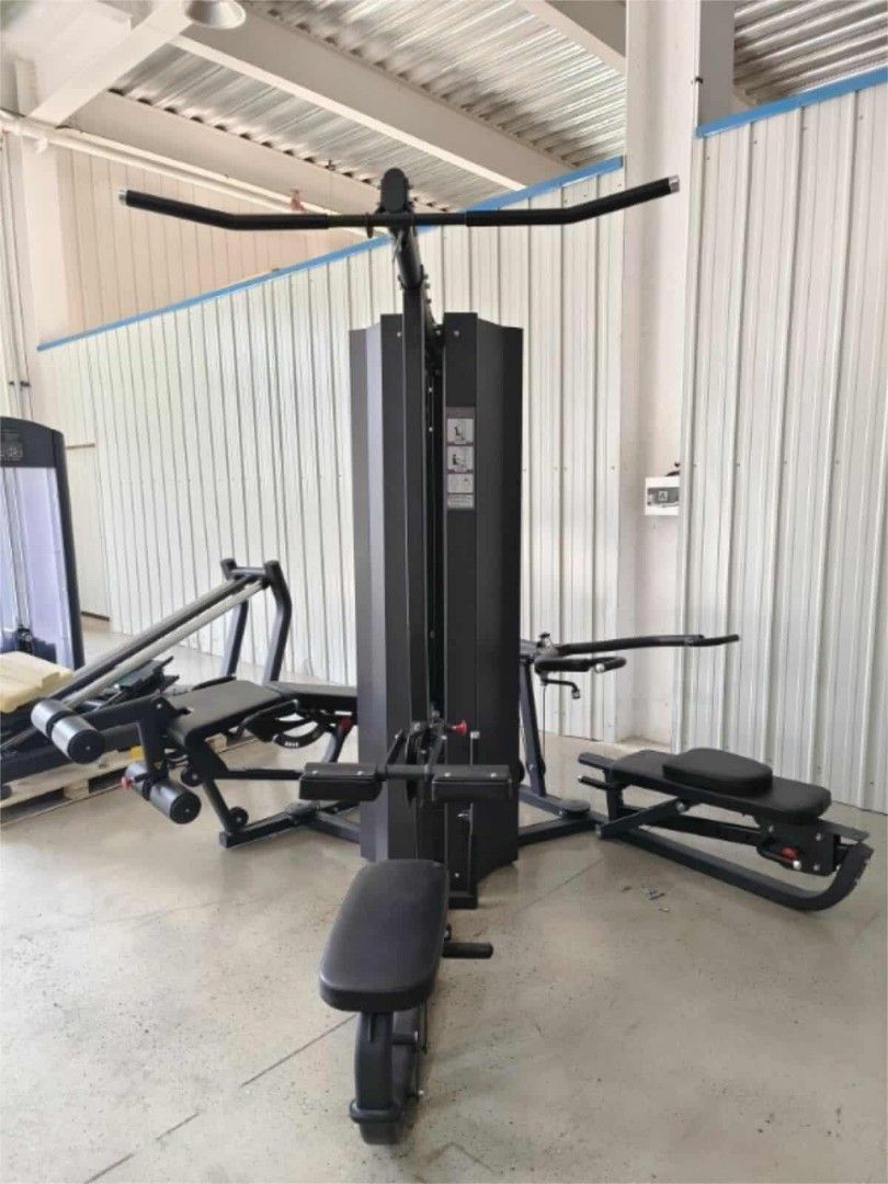 3 Stack Multi Gym (7in1) (Category: Cardio & Fitness Machines) located in Caloocan City. Submitted by protein888 (Listing ID 1427625250, Image 2). Description: Multi-station gym equipment for a full-body workout. Features multiple stations for various exercises, including lat pulldown, leg extension, and bench press. Constructed with a sturdy frame and comfortable padding. Ideal for home gyms or commercial fitness centers. Offers a comprehensive 