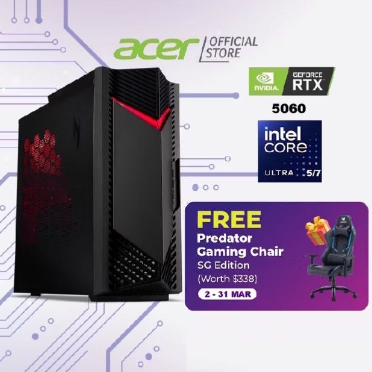 Acer Predator Gaming PC with RTX 5060