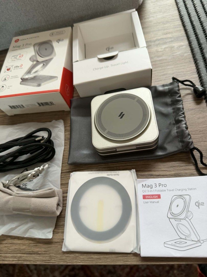 Adam Elements Mag 3 Pro Foldable Charging Station (Category: Chargers) located in Quezon City. Submitted by cesxcaa (Listing ID 1427517711, Image 2). Description: Unboxed ONLY but NOT USED.