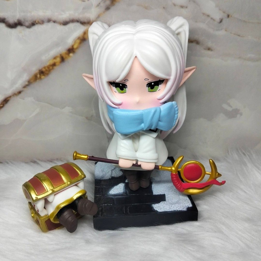 Anime Figure Collection (Category: Figurines & Statues) located in Manila. Submitted by miaxshop (Listing ID 1427629506, Image 1). Description: BOOTLEG FRIEREN SET NEW frieren with chest (no issue) frieren side sitting with book (no issue) frieren sitting (no issue) BOOTLEG PLEASE READ! .