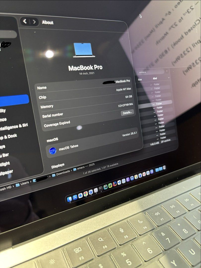 apple macbook pro M1 MAX (64gb ram - 2TB)405959296838553604