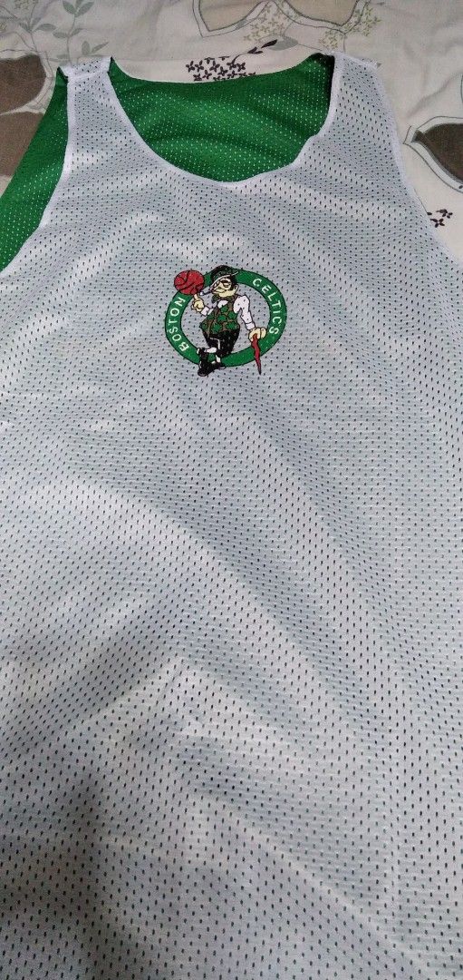 Boston Celtics Reversible Jersey (Category: Activewear) located in Davao. Submitted by blake.auge (Listing ID 1427545255, Image 3). Description: NBA BOSTON Celtics practice warmup jersey reversible 2 sided brand new.