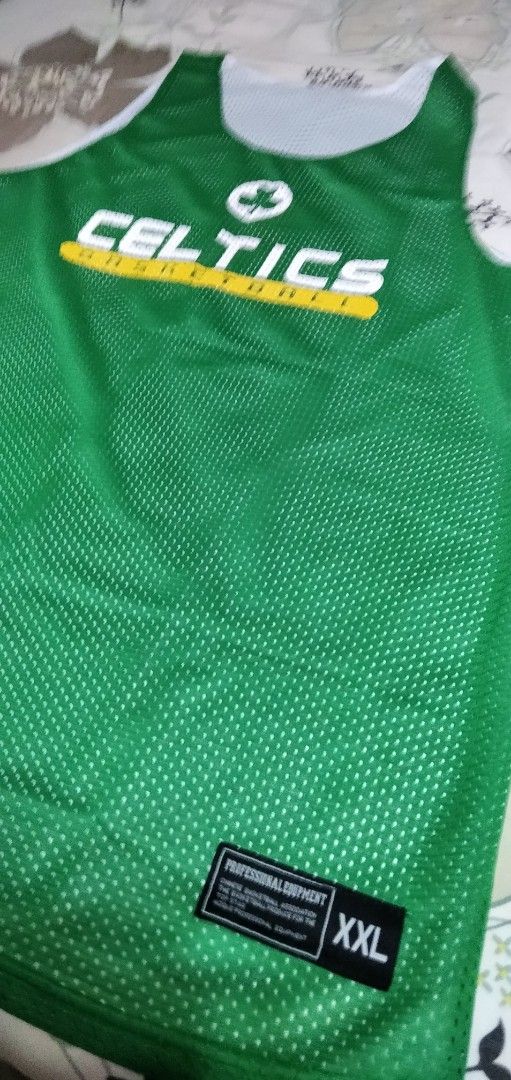 Boston Celtics Reversible Jersey (Category: Activewear) located in Davao. Submitted by blake.auge (Listing ID 1427545255, Image 2). Description: NBA BOSTON Celtics practice warmup jersey reversible 2 sided brand new.