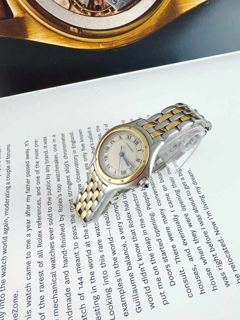 Cartier Panthere Midsize with Date (Category: Luxury Watches) located in Manila. Submitted by ab.authentic.collection (Listing ID 1427627708, Image 2). Description: Available for Sale Cartier Panthere Midsize with Date - Ref. 187906 - 18k Yellow GOLD Bezel and two rows of 18k GOLD links on the bracelet - Battery recently replaced at Cartier Service Center Rustan’s with Receipt - 28mm in diameter - Approximately 6.8 inches wrist - Unit only and Ca