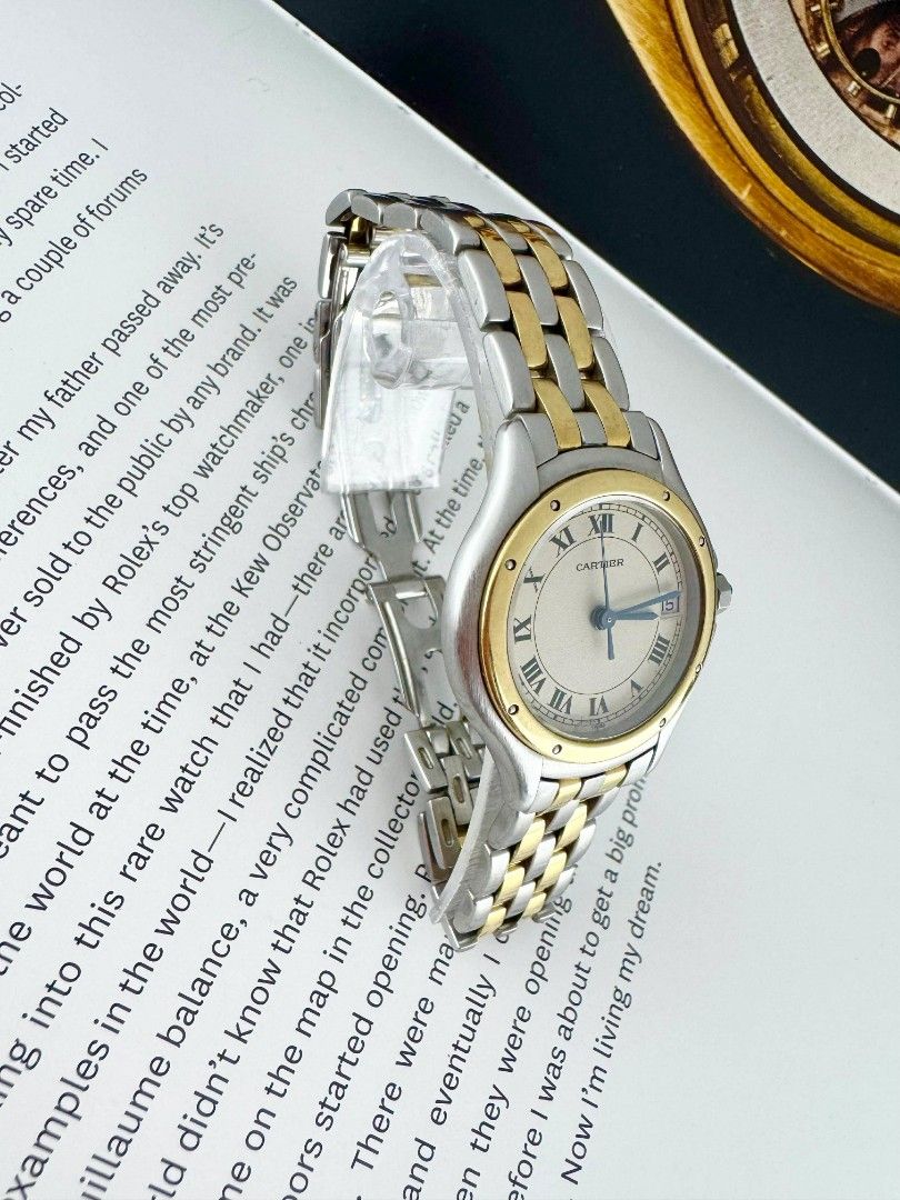 Cartier Panthere Midsize with Date (Category: Luxury Watches) located in Manila. Submitted by ab.authentic.collection (Listing ID 1427627708, Image 3). Description: Available for Sale Cartier Panthere Midsize with Date - Ref. 187906 - 18k Yellow GOLD Bezel and two rows of 18k GOLD links on the bracelet - Battery recently replaced at Cartier Service Center Rustan’s with Receipt - 28mm in diameter - Approximately 6.8 inches wrist - Unit only and Ca
