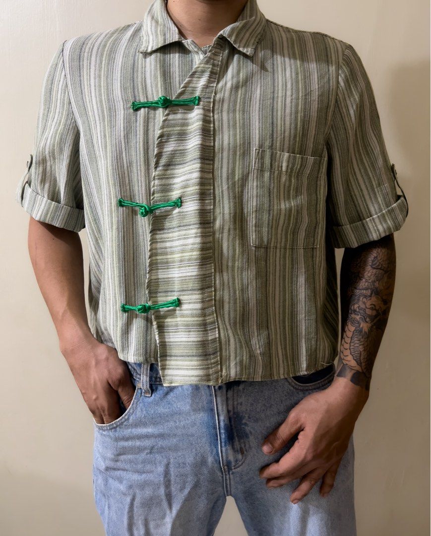 Cheongsam Remade Green top polo (Category: Tshirts & Polo Shirts ) located in San Pablo. Submitted by buttonsandcollars (Listing ID 1427605546, Image 3). Description: Green Polo Cheongsam polo.