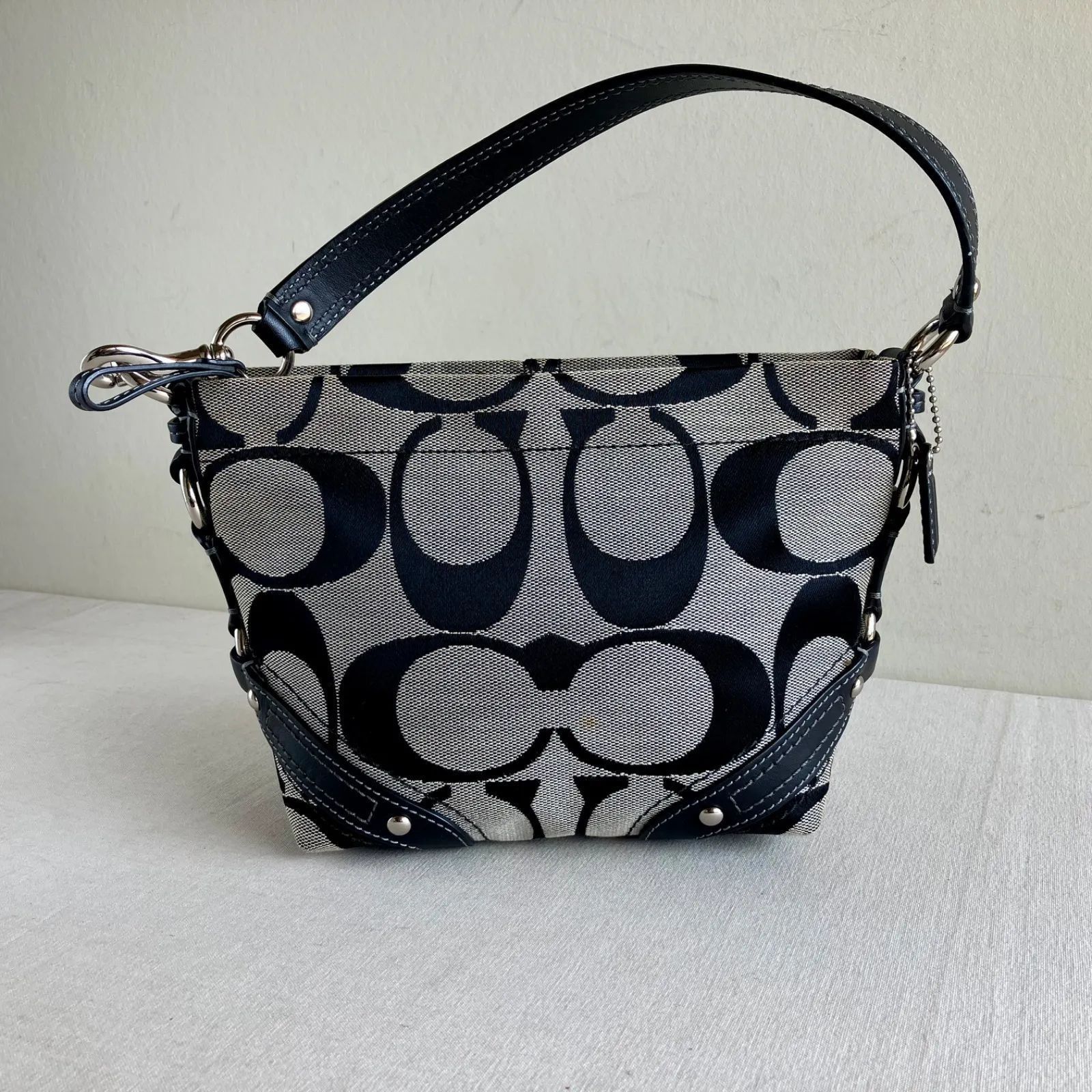Y2k coach carly signature - Gem COACH Carly Signature Bag Black 