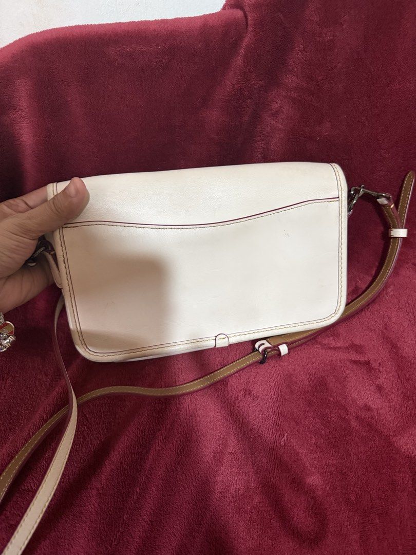 Coach x Disney Collab crossbody bag (Category: Cross-body Bags) located in San Pablo. Submitted by prelovedbymistyblue (Listing ID 1427558274, Image 2). Description: Original coach collab with disney crossbody bag. No major flaws except minimal signs of use on the leather and minimal dirt. No hangtag included. Belt type removable sling. Measures 8.5 x 5.5 x 1.8 inches. Selling low for 3000, down to 2600. .