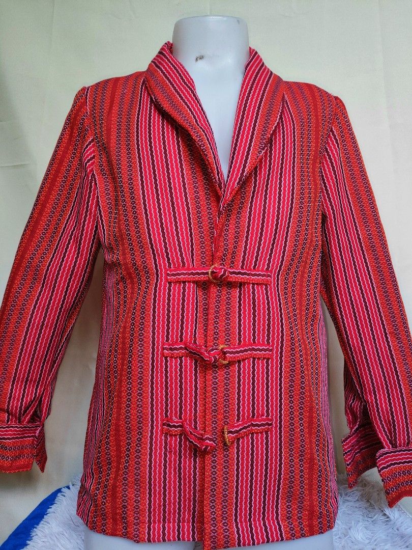 Coat for men chinese knot buttons (Category: Activewear) located in Tabuk. Submitted by BiDing (Listing ID 1427576235, Image 3). Description: ✨Ethnic Loom-Woven Polo ✨ 🌟Where tradition meets modern style. Best-selling for a reason.👕✨Perfect for weddings, parties, and special occasions.Our polo features a design that stands out—the Chinese knot (frog closure) buttons.✨ 🌼Beautiful loom-weave fabric with a unique ethnic pattern. Comfortable, brea