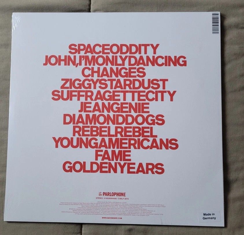 David Bowie - ChangesOneBowie Vinyl Record (Category: Vinyls) located in Manila. Submitted by jhenaloymerchandise (Listing ID 1427617932, Image 2). Description: David Bowie - ChangesOneBowie Vinyl Record = ₱3,500 Brand New sealed made in Germany .