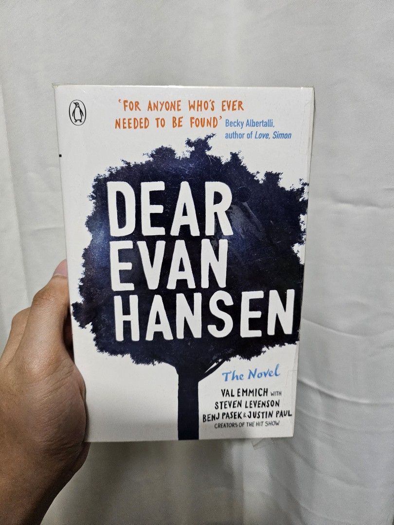 Dear Evan Hansen: The Novel (Category: Storybooks) located in Binan City. Submitted by primedibs (Listing ID 1427493629, Image 1). Description: Shipping fee - must be paid by the buyer. Spx Xpress Location: San Pedro/Biñan Laguna if PU or Meet up..