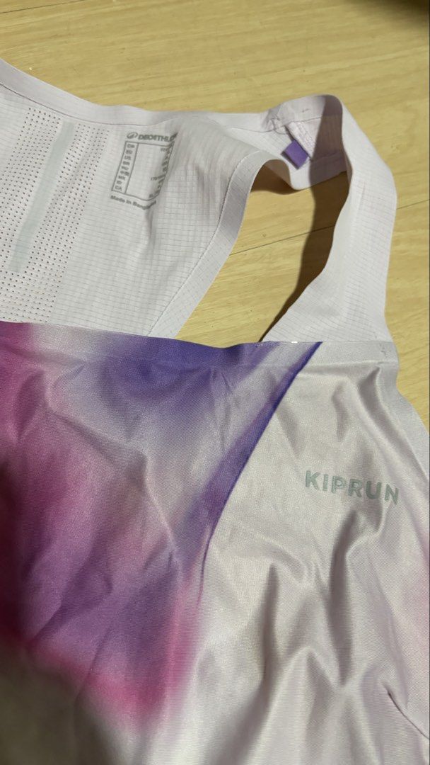 Decathlon Kiprun Running Tank Top (Category: Activewear) located in Quezon City. Submitted by jerkyjake (Listing ID 1427536689, Image 2). Description: Kiprun running running singlet top. It has a racerback style lightweight breathable material Bought in Decathlon SM North Location: Novaliches Quezon City Can ship via J&T.