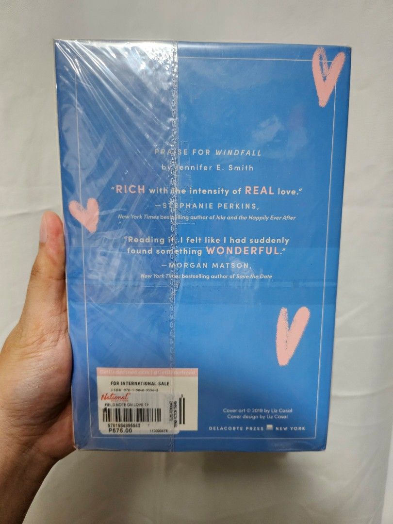 Field Notes on Love by Jennifer E. Smith (Category: Storybooks) located in Binan City. Submitted by primedibs (Listing ID 1427492176, Image 2). Description: Shipping fee - must be paid by the buyer. Spx Xpress.