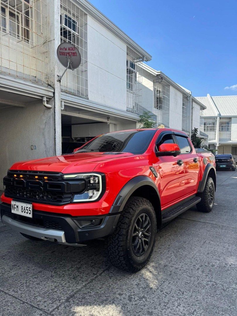 Ford Ranger Raptor 4x4 Auto (Category: Used Cars) located in Manila. Submitted by quality_cars (Listing ID 1427575297, Image 3). Description: FOR SALE‼️ 2025 FORD RANGER RAPTOR 4X4 MATIC DIESEL ACCEPT TRADE IN FINANCING ✅MILEAGE 4TKM ✅FIRST OWNER ✅COMPLETE PAPERS ✅️GOOD AS NEW W/ PLASTIC ✅️LEATHER SEATS ✅️W/ ROLLER COVER ✅FRESH IN AND OUT ✅️SLIGHTLY USED ✅️NO ISSUE Price: 2.168m 📍Tandang Sora Quezon City.