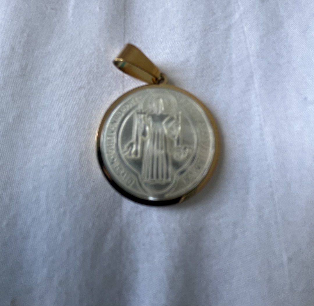 Gold Stainless St. Benedict Medal Pendant (Category: Charms) located in Manila. Submitted by haleymaureen (Listing ID 1427611566, Image 1). Description: .