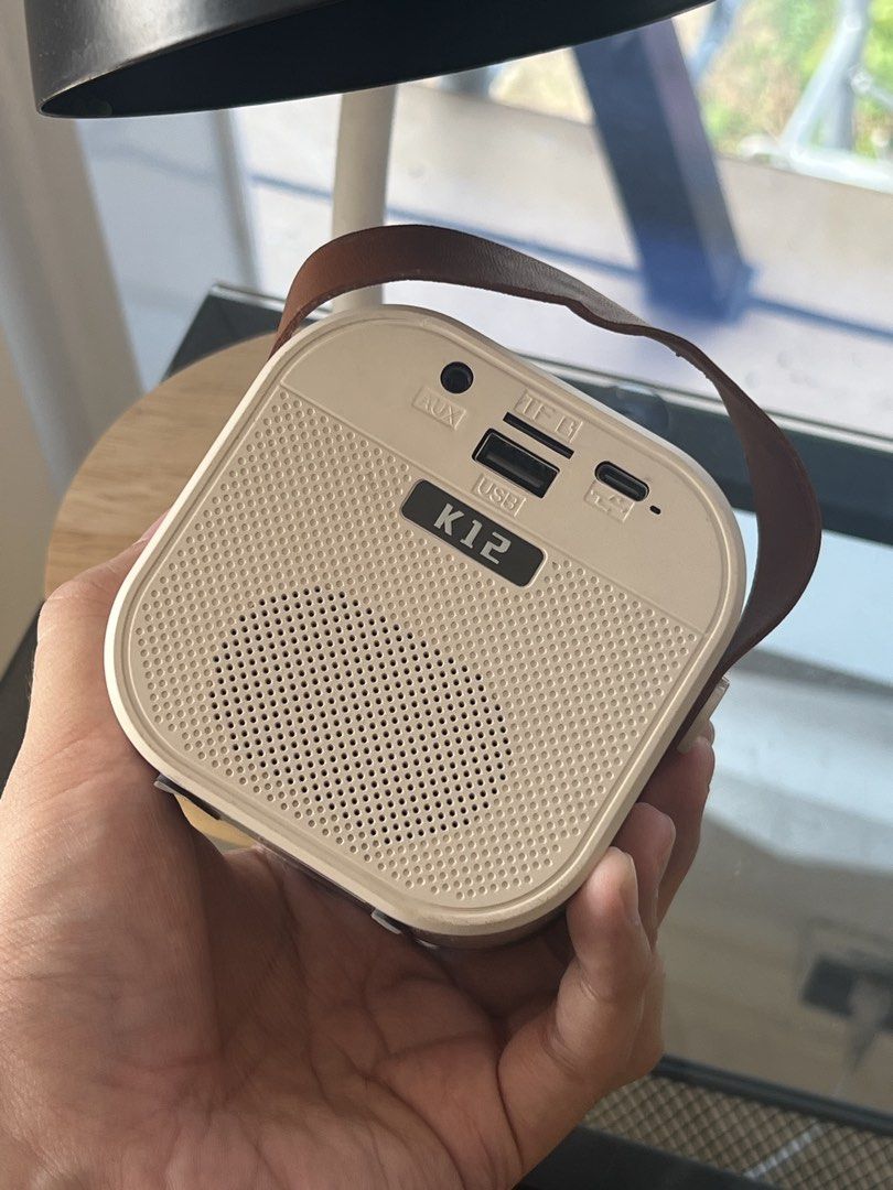 K12 Portable Speaker with LED (Category: Soundbars, Speakers & Amplifiers) located in Malolos. Submitted by freeshark_fc8503 (Listing ID 1427522429, Image 3). Description: can do lalamove, working.