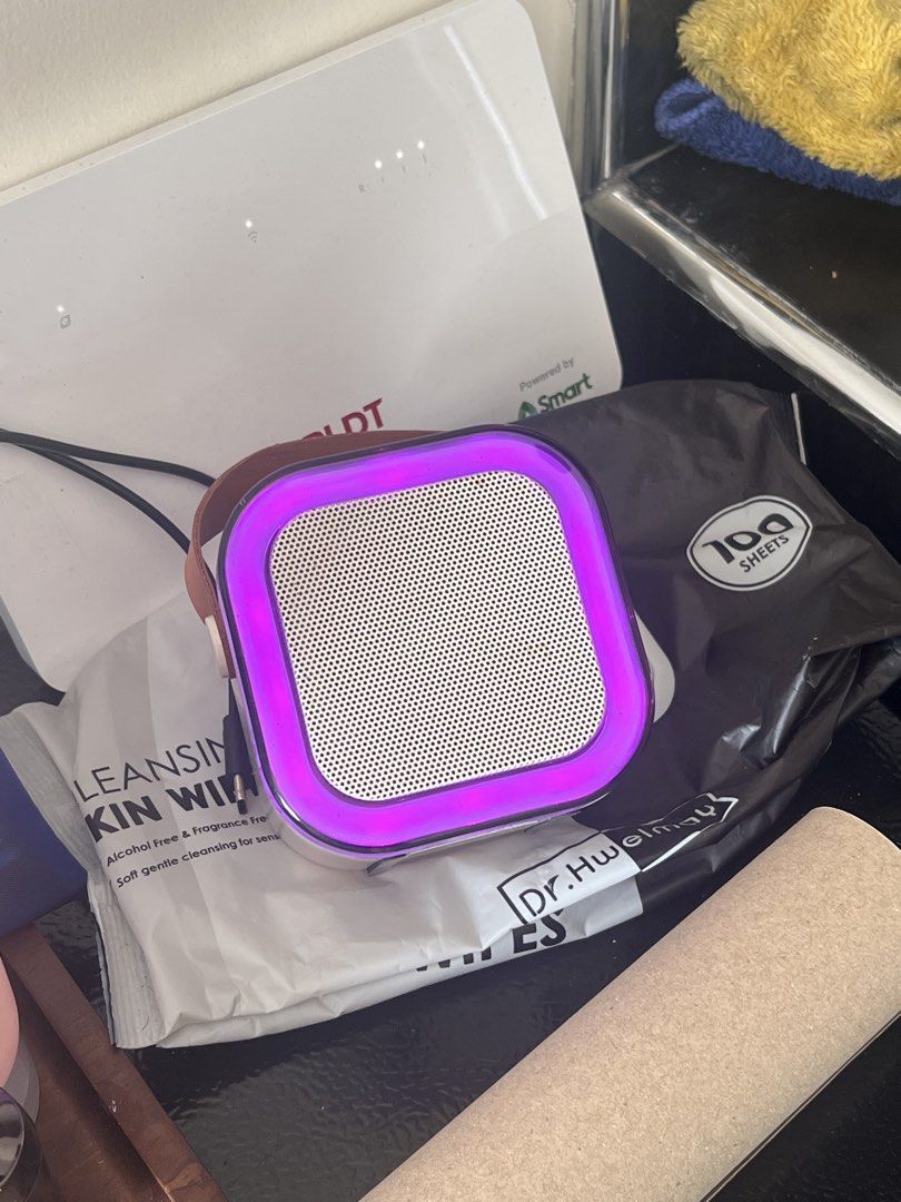 K12 Portable Speaker with LED (Category: Soundbars, Speakers & Amplifiers) located in Malolos. Submitted by freeshark_fc8503 (Listing ID 1427522429, Image 2). Description: can do lalamove, working.