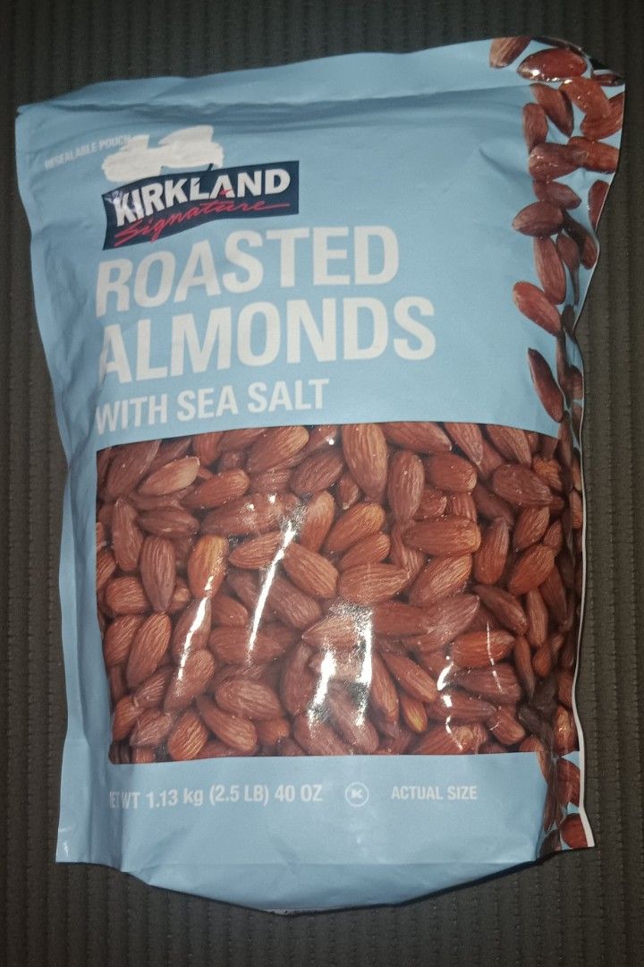Kirkland Signature Roasted Almonds with Sea Salt, Food & Drinks ...