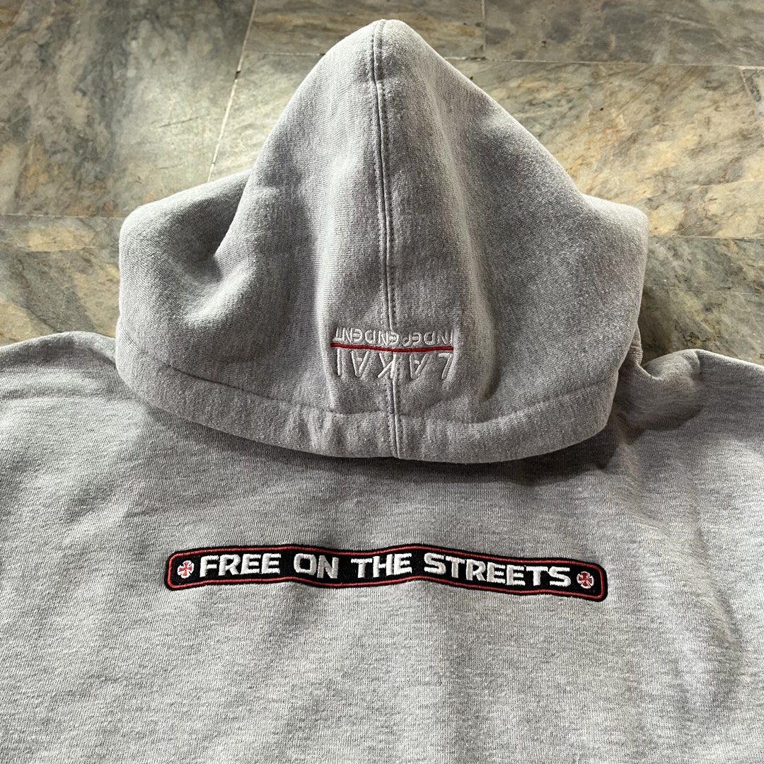 Lakai x Independent pullover hoodie (Category: Hoodies) located in Iloilo. Submitted by venerable_supply (Listing ID 1427596194, Image 3). Description: Size small, fits medium Bought at Caliz Skate Shop for ₱2,500 Worn only a few times Meetup Iloilo City Can ship nationwide.