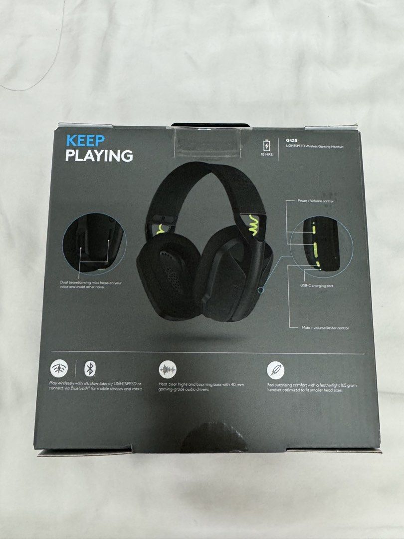 Logitech G435 LIGHTSPEED Wireless Gaming Headset - Black404099070575267841