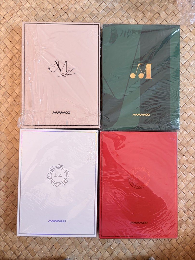 MAMAMOO Album (Category: CDs & DVDs) located in Rizal. Submitted by juliakejdn (Listing ID 1427558437, Image 2). Description: Sealed MAMAMOO albums. Includes four different versions: Kakao, Green, White, and Red. Each album is still in its original packaging. Perfect for any MAMAMOO fan looking to complete their collection..