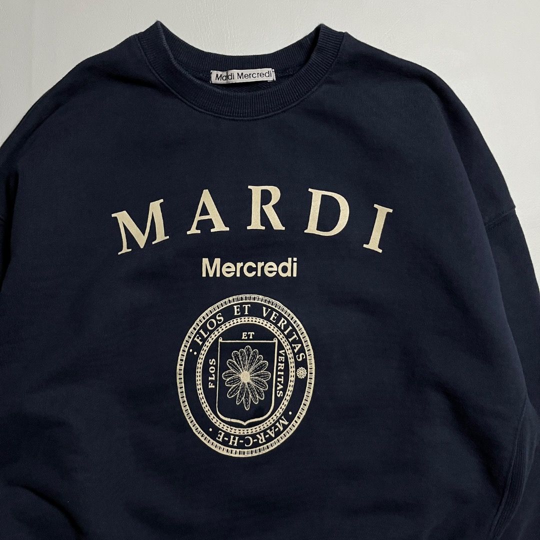 Mardi Mercredi Navy Blue Sweater (Category: Coats, Jackets and Outerwear) located in Caloocan City. Submitted by noir.closet.ph (Listing ID 1427544343, Image 2). Description: Excellent Condition No flaws Complete tags Guaranteed authentic.