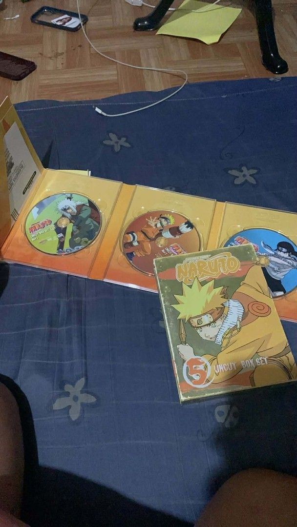Naruto Uncut Box Set (Category: Comics & Manga) located in Bulacan. Submitted by jazmineb (Listing ID 1427583707, Image 2). Description: !!! NAME YOUR PRICE - Negotiable Naruto Uncut Box Set Slightly used, box has dents, DVDs are well kept, barely used MOP: GCash LOC: Around Caypombo/Sta. Maria if meet up. J&T/LALAMOVE if delivery, buyer must cover delivery fee RFS: Need funds + Helping my friend sell so please be patient!.