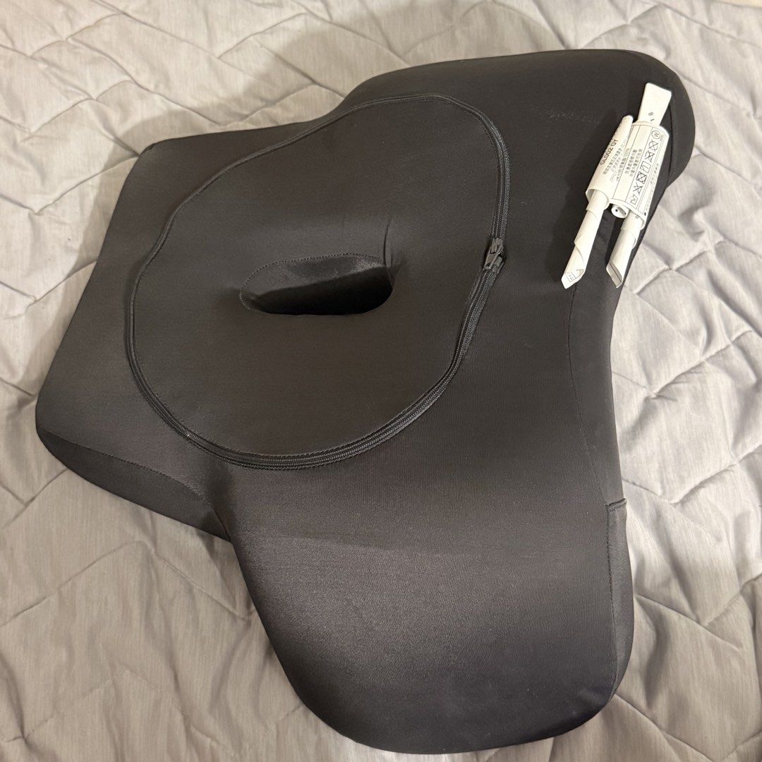 Nitori Memory Foam Back Support Cushion (Category: Cushions & Throws) located in Muntinlupa City. Submitted by lovedbyapril (Listing ID 1427525412, Image 2). Description: - Nitori back support chair cushion - Bought for 1200 - RFS: I purchased wrong type of cushion, I was supposed to get a seat cushion 😅.