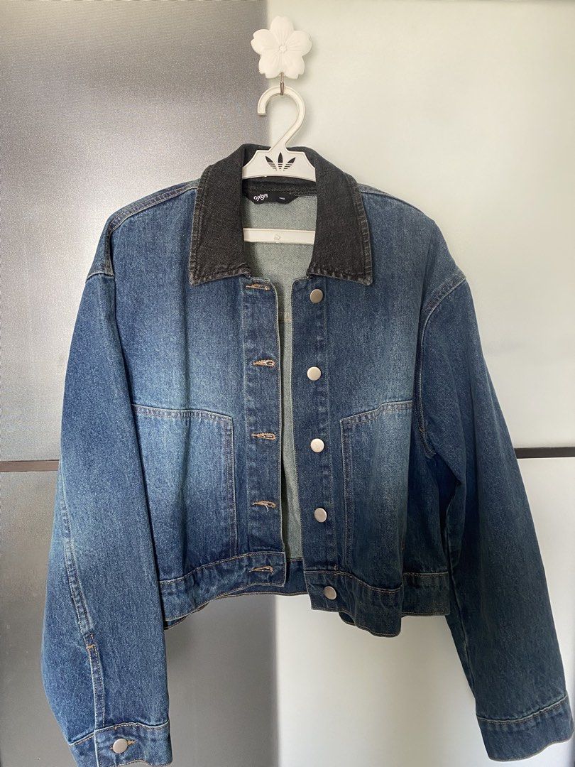 Oxgn Barn Denim Jacket - Large (Category: Coats, Jackets and Outerwear) located in Leyte. Submitted by declutterthis__ (Listing ID 1427549899, Image 1). Description: Great for oversized fit. Brand new without tags. rfs: impulse buy.