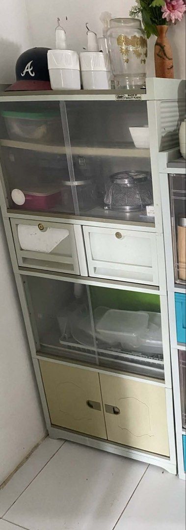 URGENTLY DECLUTTERING: Plastic Storage Cabinet with Drawers (Category: Shelves, Cabinets & Racks) located in Marikina City. Submitted by declutteringmommm (Listing ID 1427579941, Image 1). Description: As is where is. Located in Sta. Rosa, Laguna. .