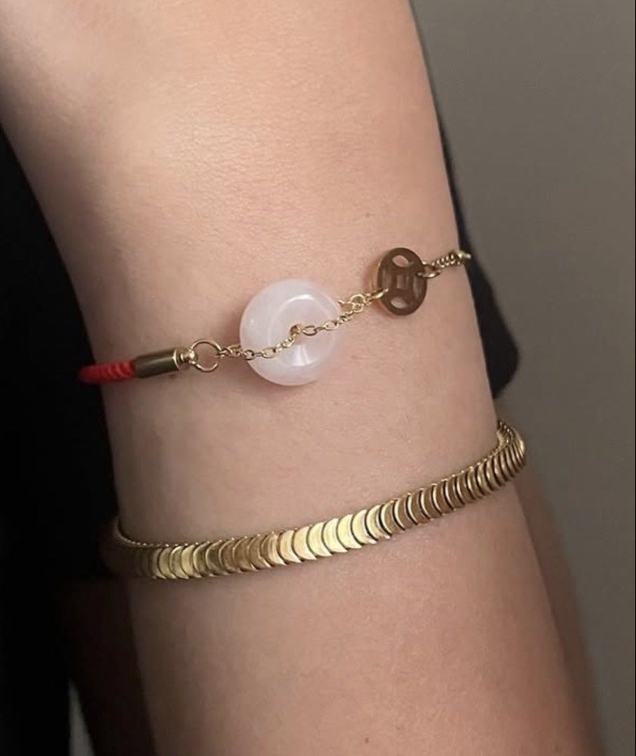 Rose Quartz Red String Bracelet (Category: Bracelets) located in Paranaque City. Submitted by seektoshop (Listing ID 1427500192, Image 2). Description: Gemstone: Rose Quartz Red String and Stainless Steel with Money symbol charm This Rose Quartz Red string bracelet is your daily reminder that LOVE and MONEY aren’t opposites ~ they’re a power duo. Attract abundance in your heart and your wallet. Because when you’re aligned, everything flows: Love 